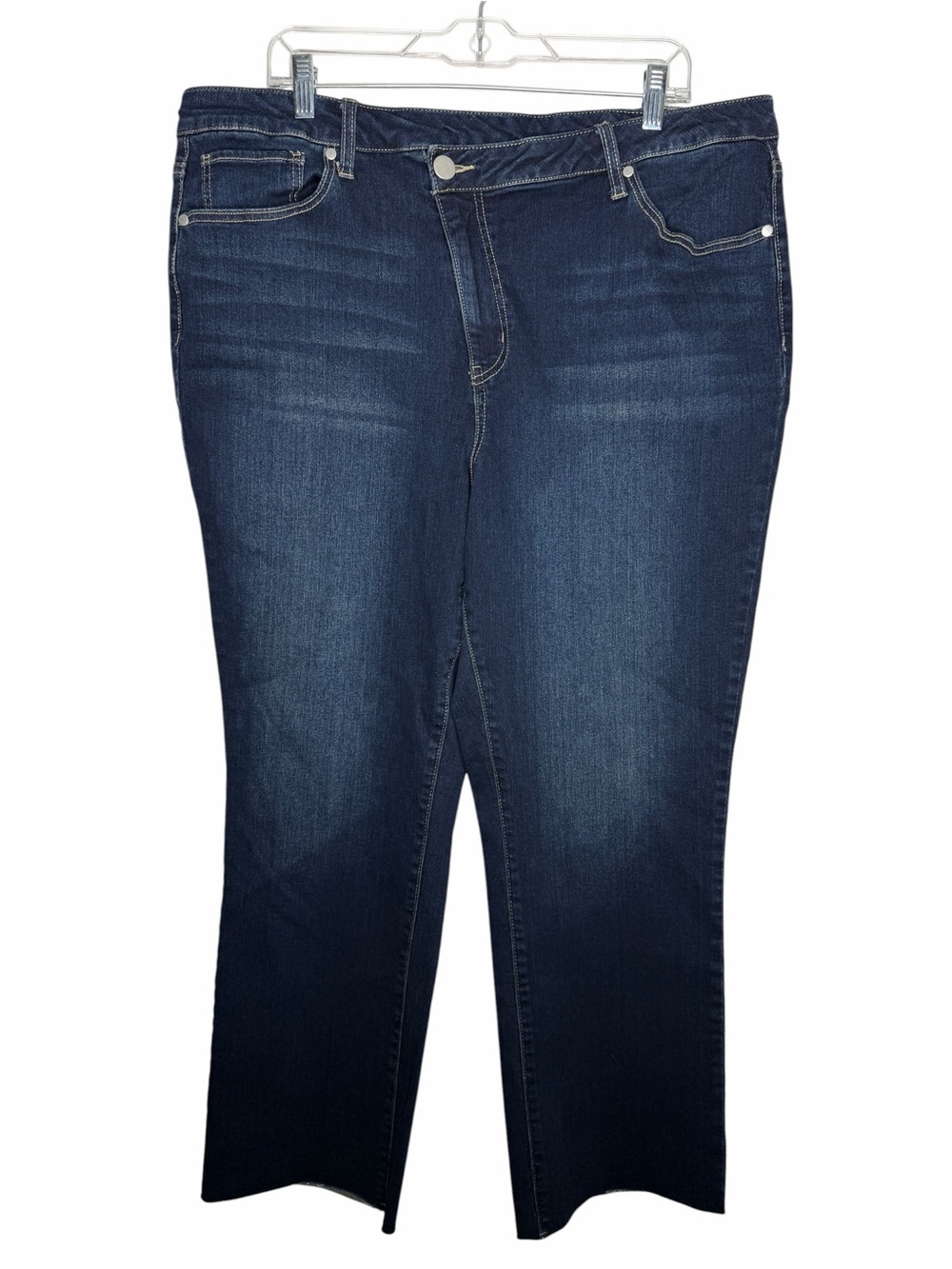 ARULA / dark wash Crossover Straight Leg jeans style # 112506 / 18